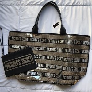 Victoria’s Secret Weekender Tote and Makeup Bag